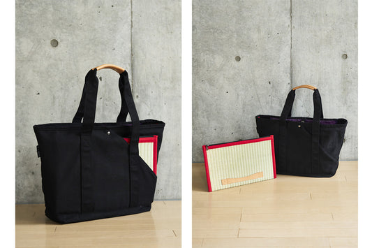 Tote bag (with tatami clutch bag)